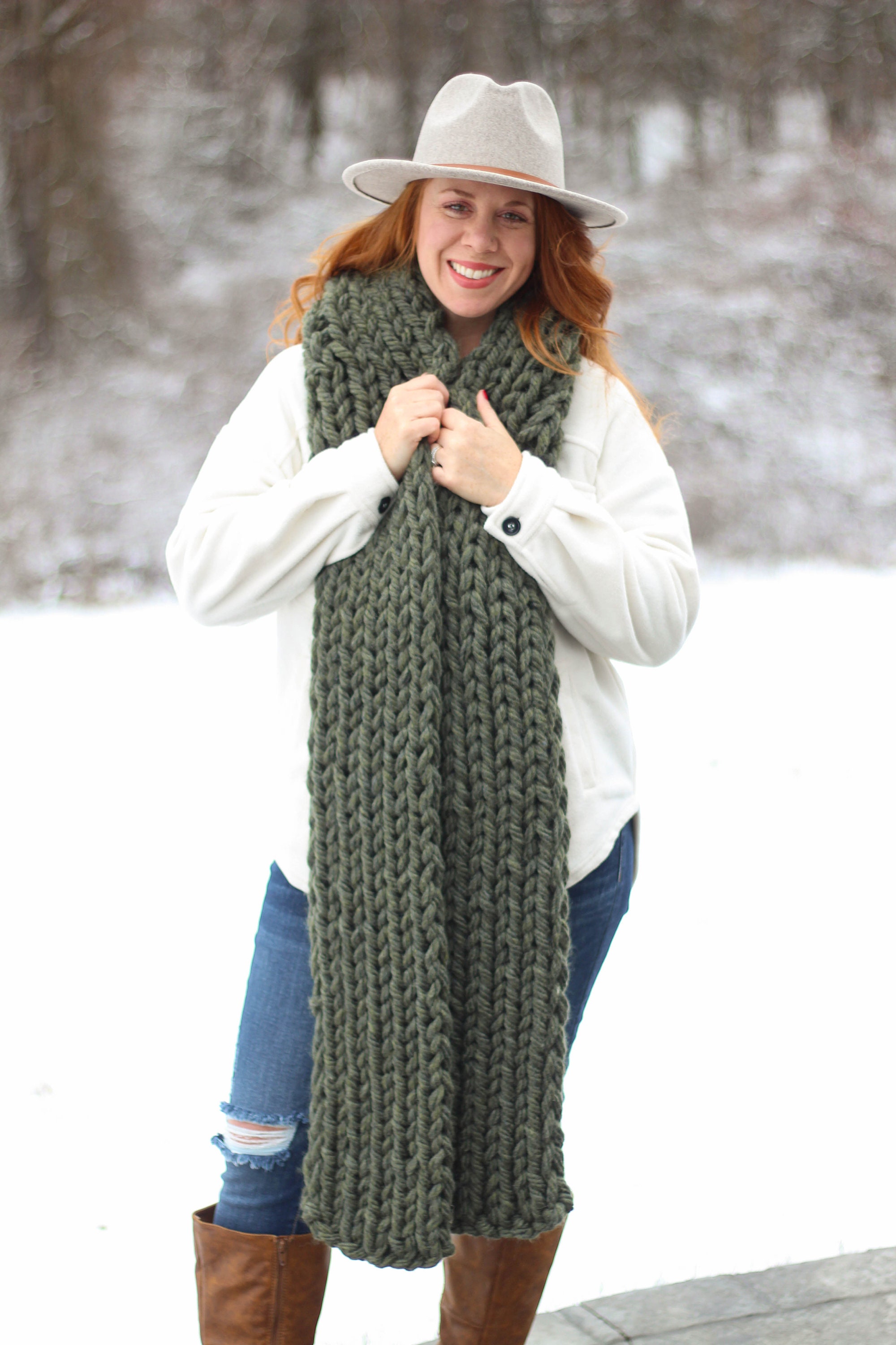 ★2024FW新作★glowny★EVERYDAY G KNIT SCARF GLOWNY] EVERYDAY G KNIT SCARF (RED) – SellerWork