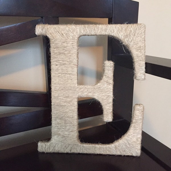 Jute/Twine wrapped letter