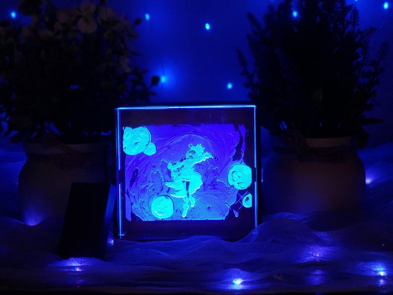 Genshin Impact Furina LED Light Box Etsy