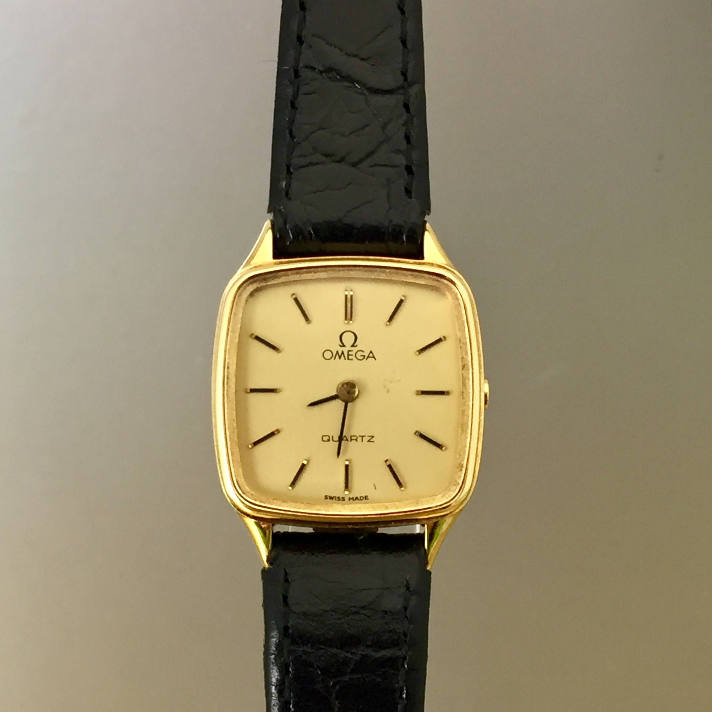 omega 18k gold ladies watch vintage