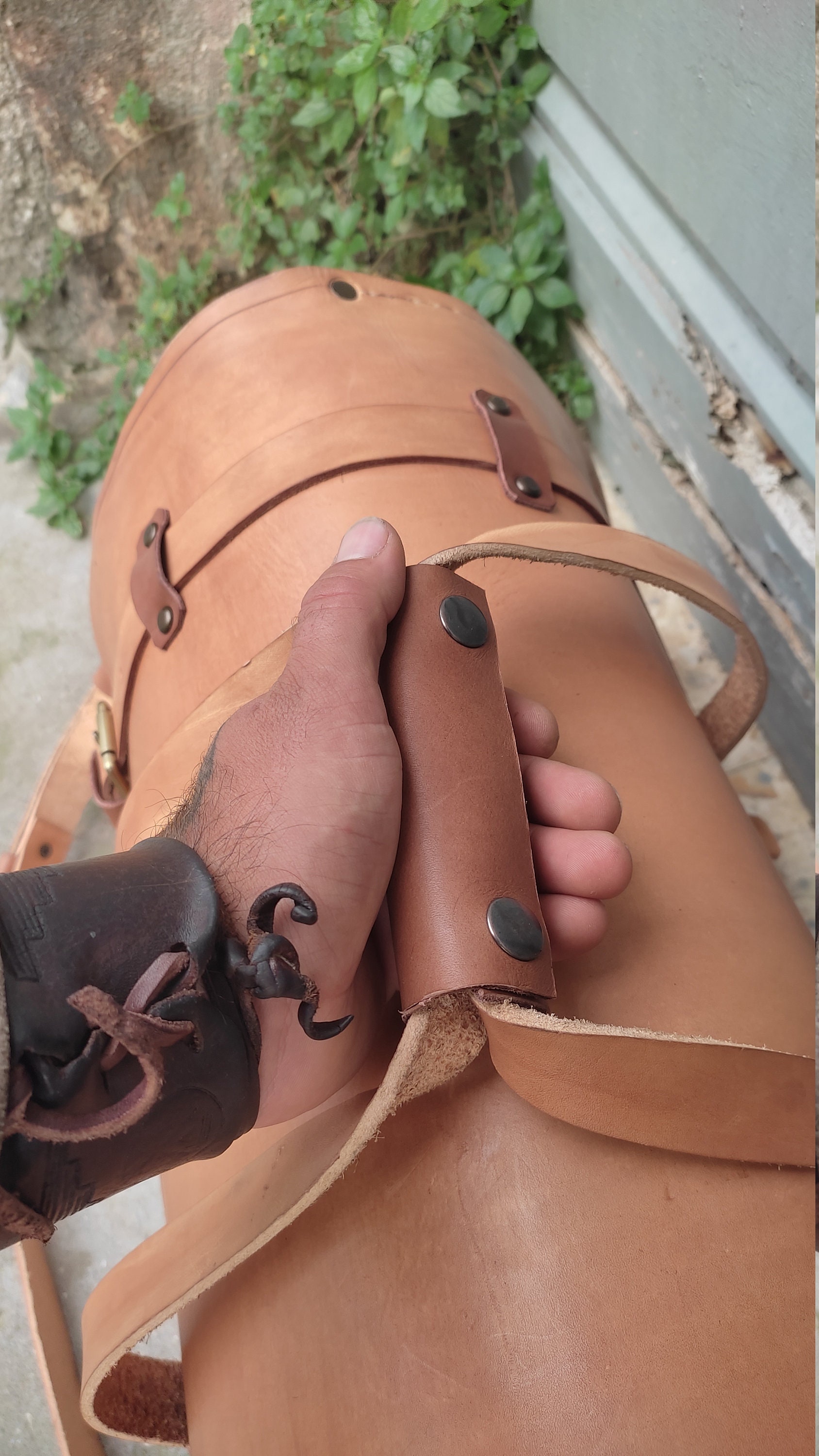 Leather Motorcycle Duffle Bag — The Handmade Store