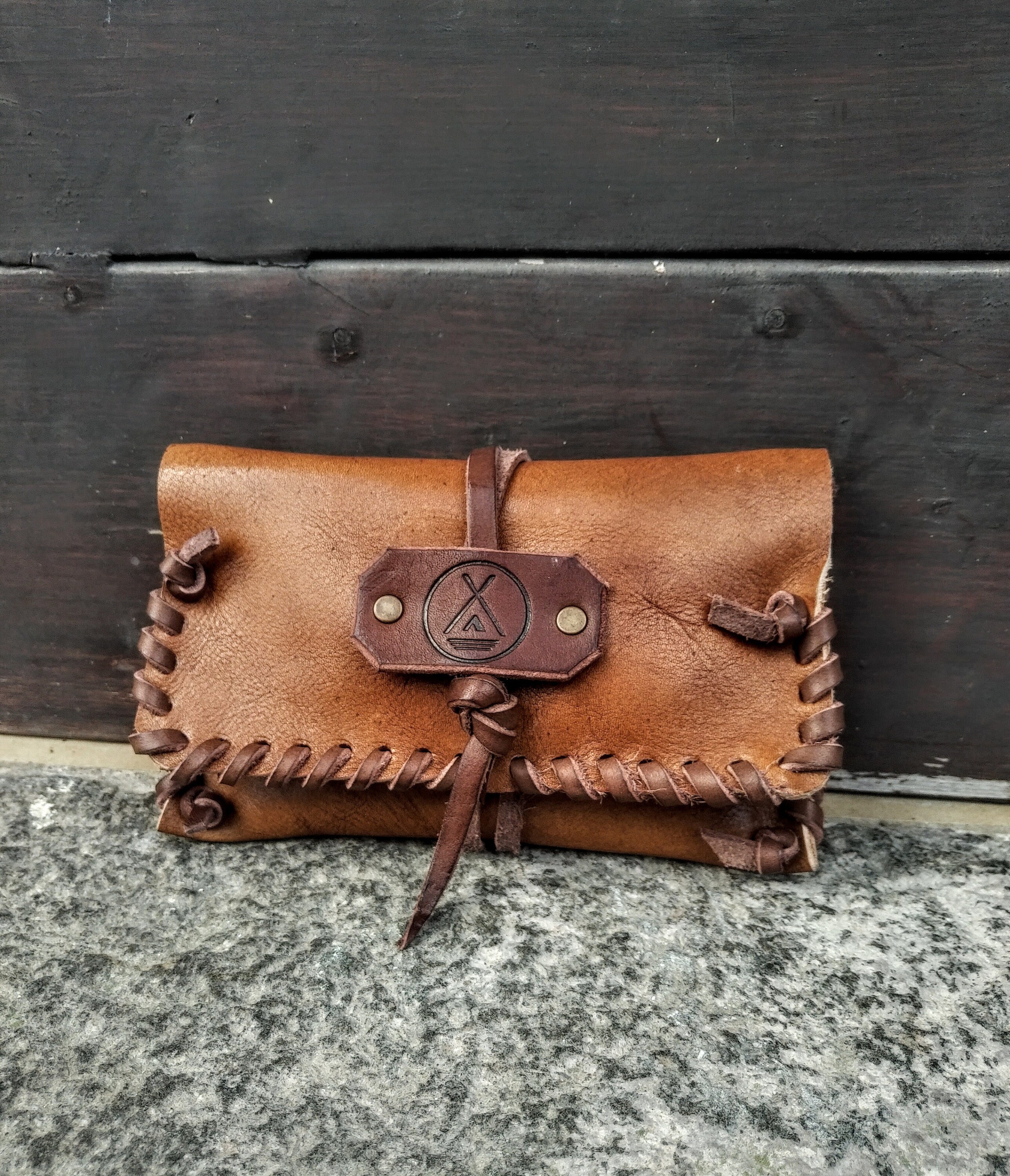 Handmade leather tobacco pouch hotsell