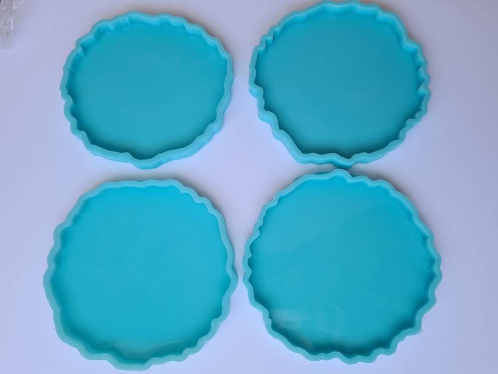 molde de silicona para posavasos circular de 8 cm, para copias con resina  epoxi y jesmonite