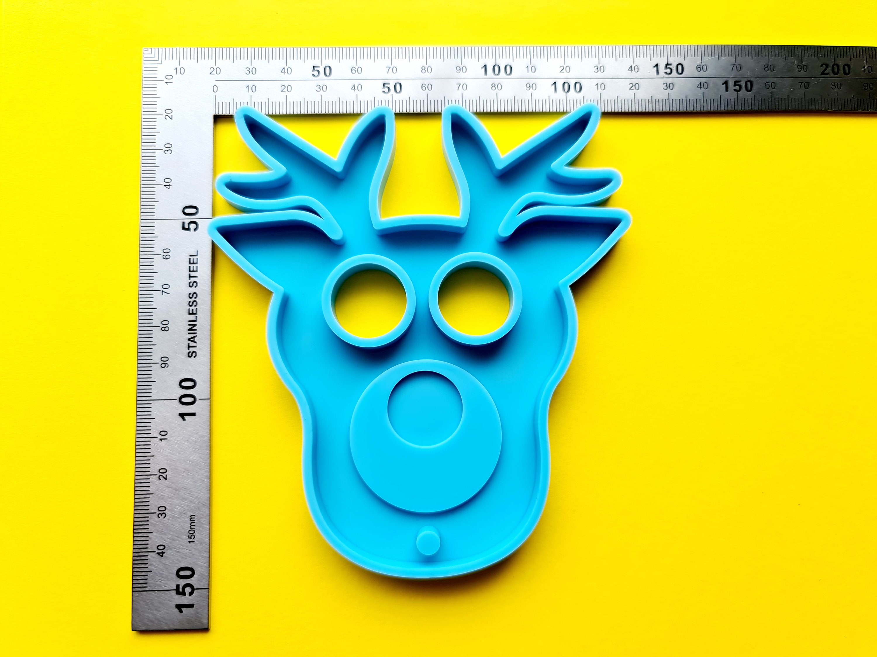 crazynature Deer Coaster Silicone Mold for Resin, Size About 120x110 Mm, 7 Mm Deep -  Etsy