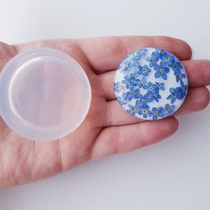DOME CIRCLE silicone mold round resin mold Mini earring Charm