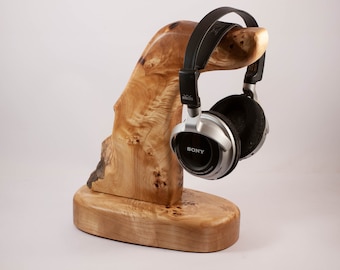 Wooden headphone holder, headphone stand, headphone hanger