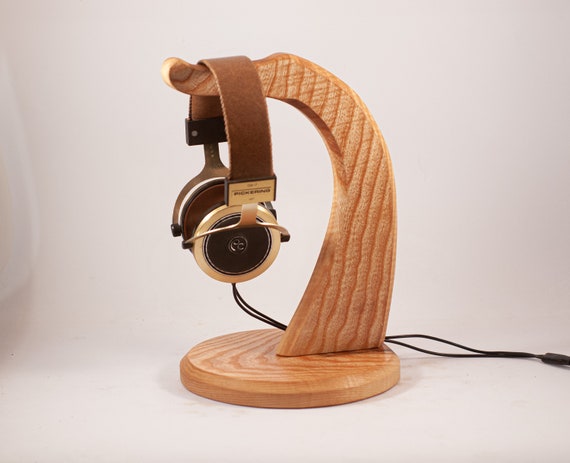 Soporte para auriculares de madera, soporte para auriculares