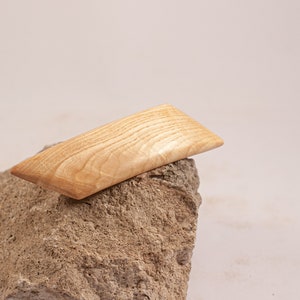 Wooden barrette, hair clip, hair slide, clip image 2