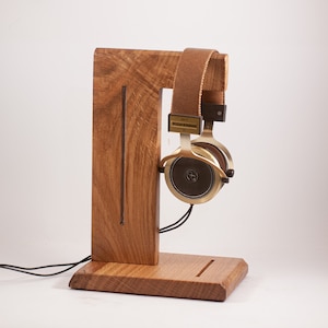 Wooden headphone holder, headphone stand, headphone hanger