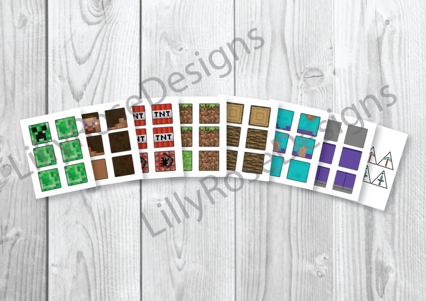Magnet Tile Toppers Minecraft Block World Building Blocks Montessori ...
