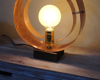 copper Edison table lamp