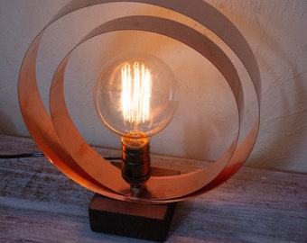Edison copper desk lamp.