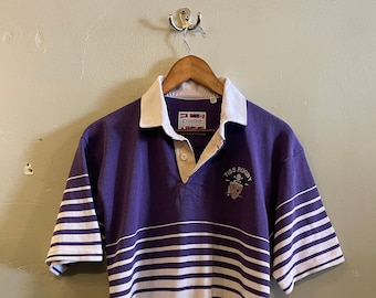 TISS Rugby / vintage rugby t-shirt / Crossbar brand / vintage sports / classic rugby / rugged material / rugby pirates / mens L.
