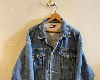 Damen Jeansjacke Vintage Tommy Hilfiger Jeansjacke TOMMY Hilfiger