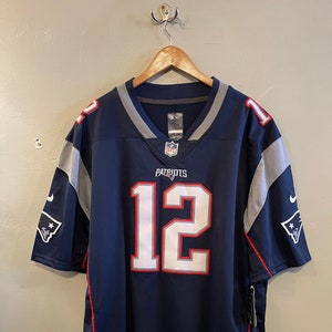 New England Patriots Tom Brady シャツ 12 NFL Team Apparel Blue Tom Brady #12 New England Patriots T