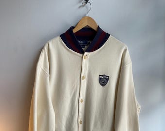 PICK!! Vintage 90s Ralph Lauren Polo Sports Usa Halfzip Fleece