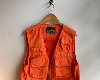 ウェア BAYZOORD 90s Fishing Hunting vest Insulated Fishing Vest Vintage Gilet 90s Cargo Hunting Sleeveless