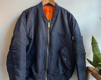Vintage Alpha Industries MA-1 Jacket Flight Nylon - Etsy