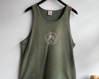 STUSSY / Vintage-Tanktop / Stussy Streetwear / Hergestellt in den USA / Baumwoll-Tanktop / Vintage-Streetwear / Aloha-Tanktop / Herren S
