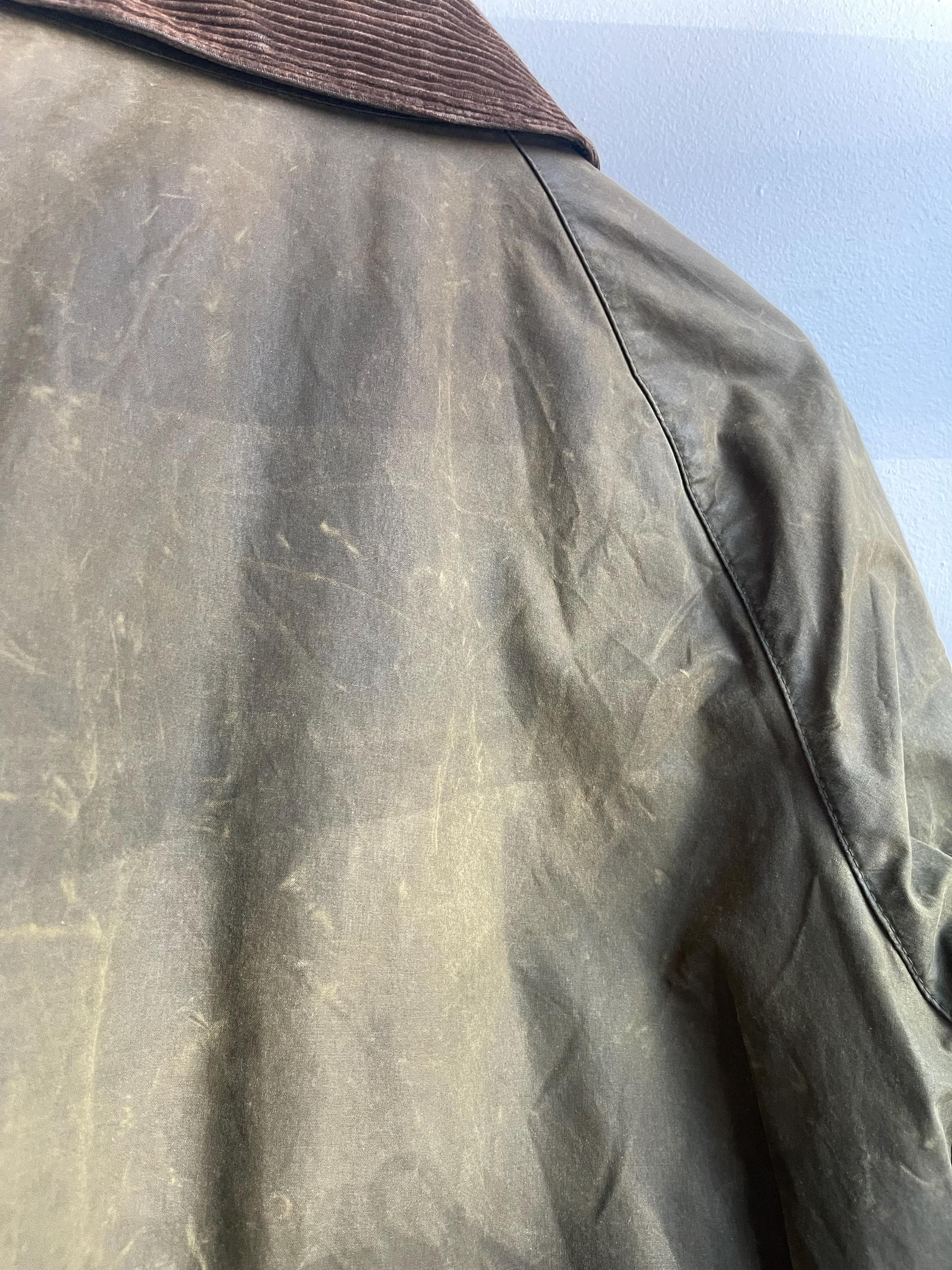 BARBOUR BEAUFORT / Vintage Wax Jacket / Made in England / Forest