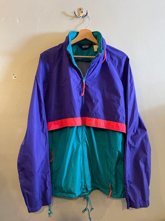 Bright colored deals windbreaker