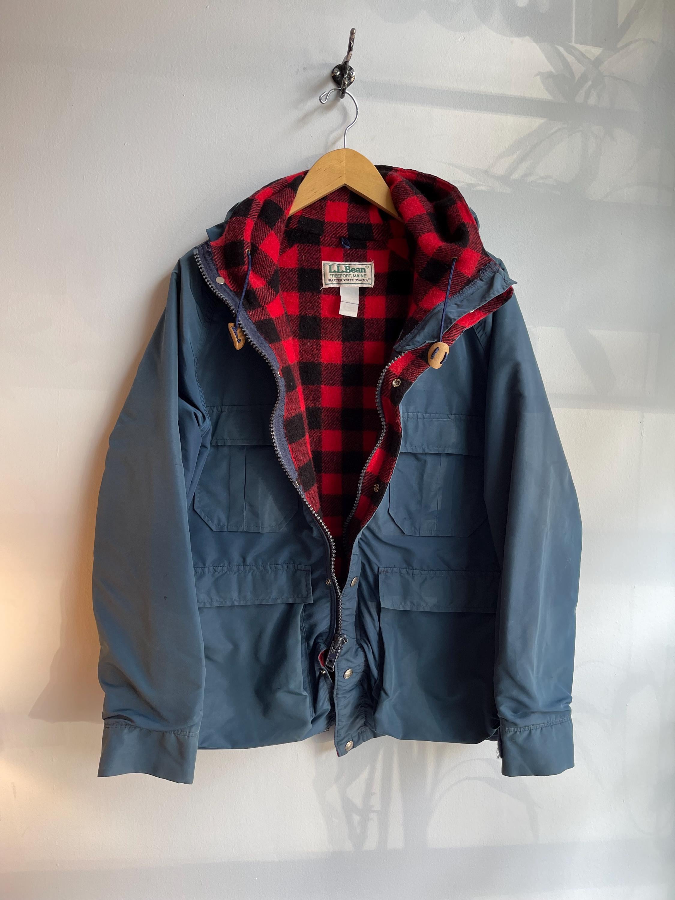 LL BEAN / Baxter State Jacket / Vintage Barn Coat / Wool Lined