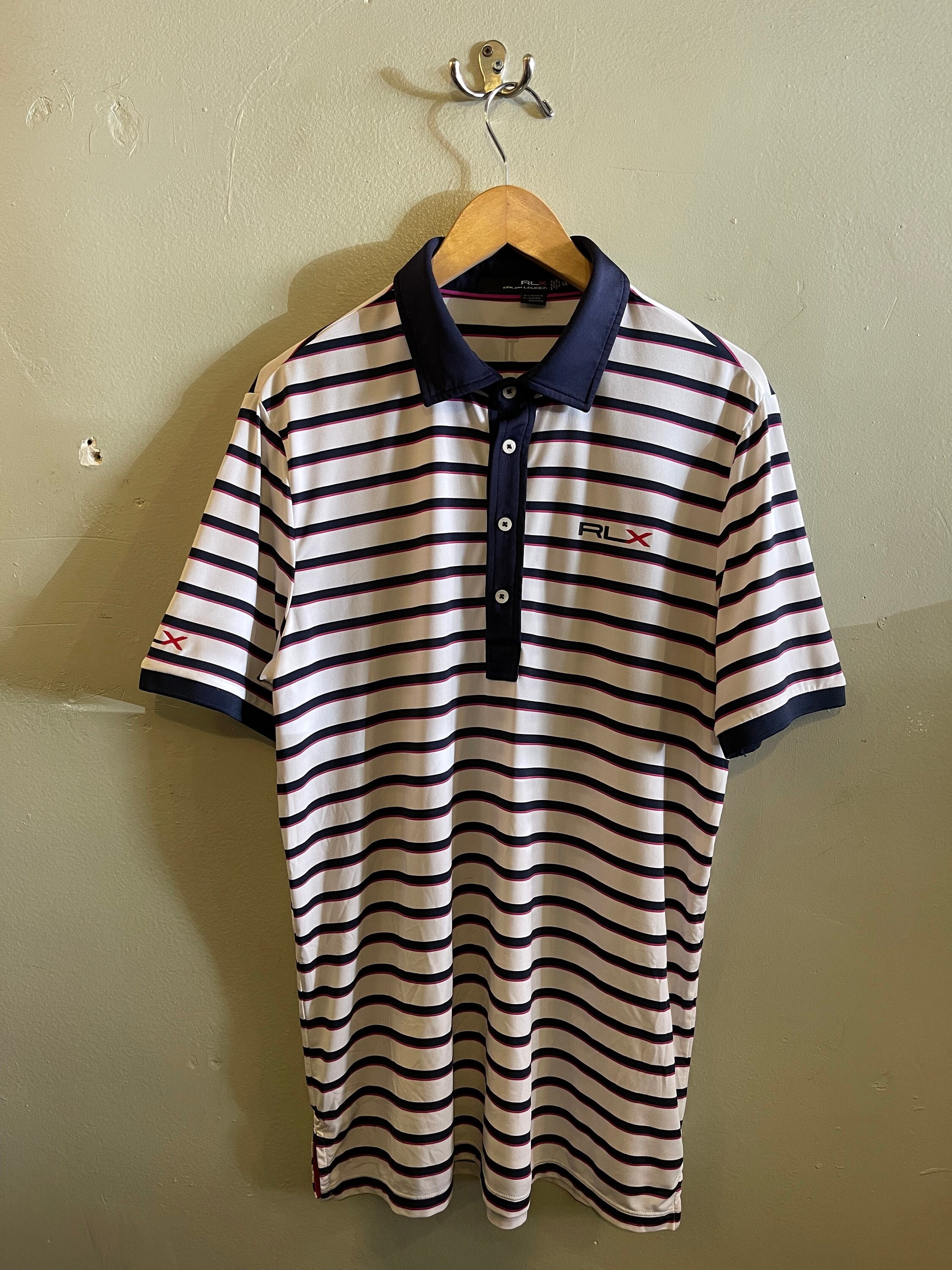 新品未使用タグ付き！✨RLX✨ ストライプ ポロシャツ sizeM il_fullxfull.6134856508_chkw.jpg