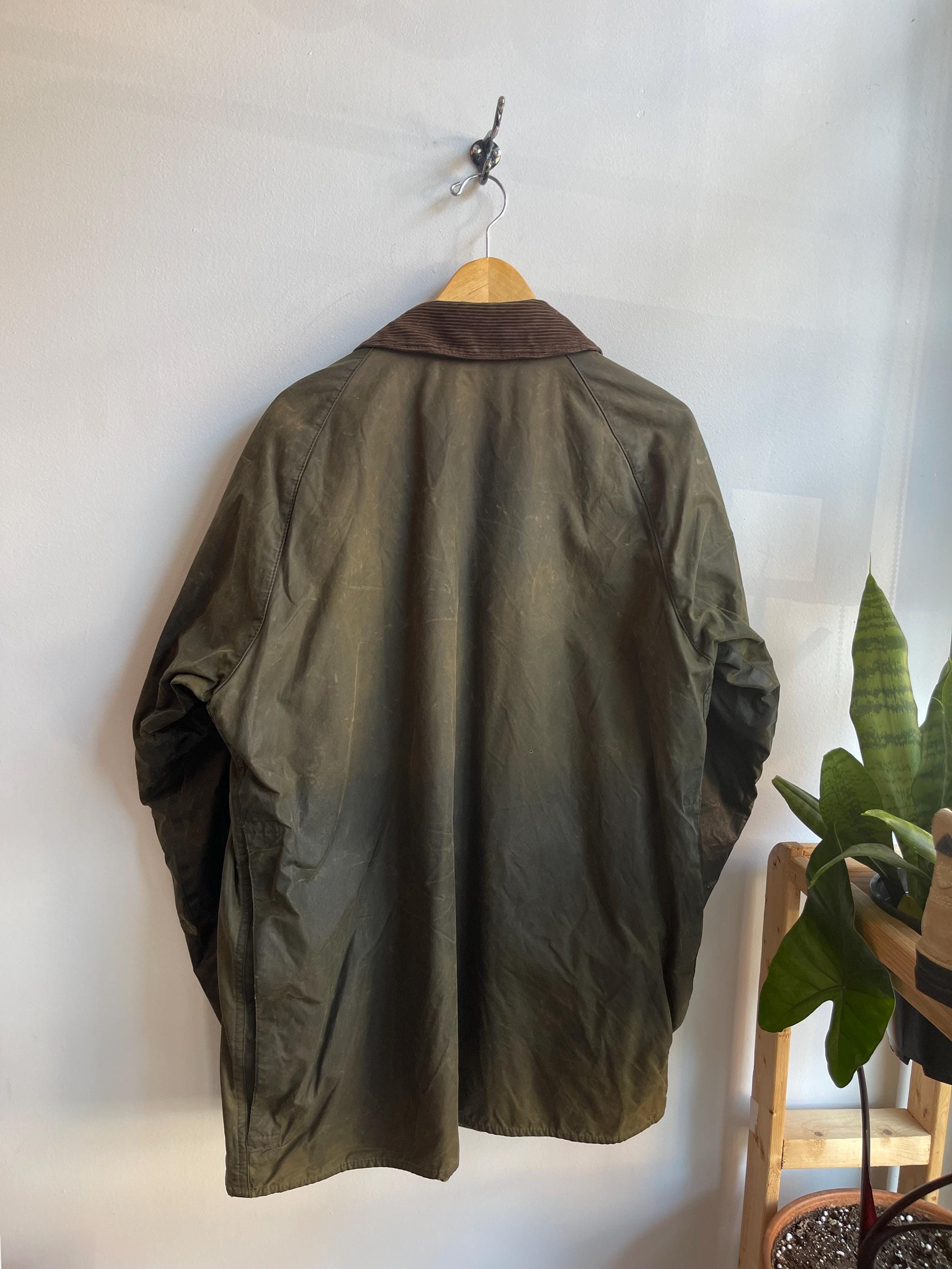 BARBOUR BEAUFORT / Vintage Wax Jacket / Made in England / Forest