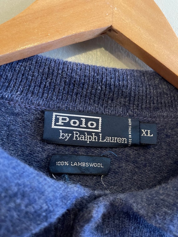 POLO RL / vintage wool jumper / 100% lambswool / … - image 7