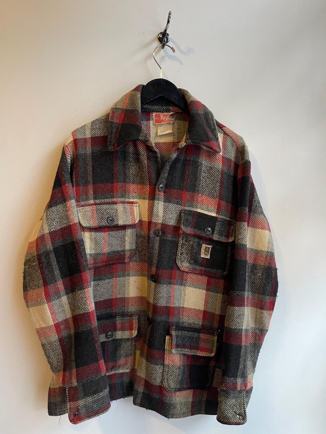 REGENT / Vintage Plaid Workshirt / Vintage Overshirt / Made in