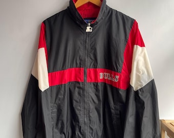 DA BULLS / Chicago Bulls vintage / Starter NFL jacket / vintage basketball jacket / michael jordan / b-ball champions / bulls / mens M-L.
