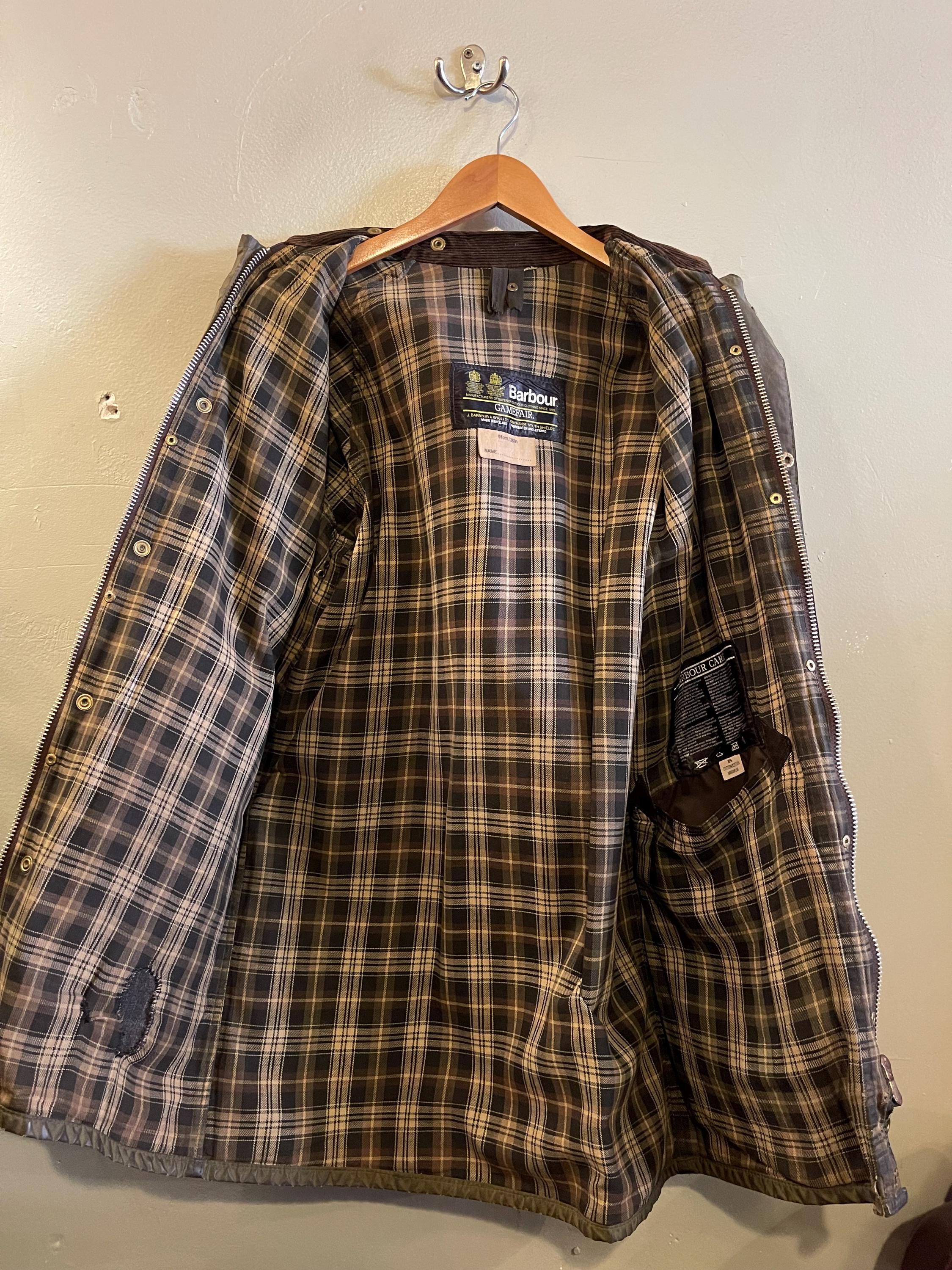 BARBOUR / Vintage Gamefair Jacket / Waxed Jacket / 2-crest