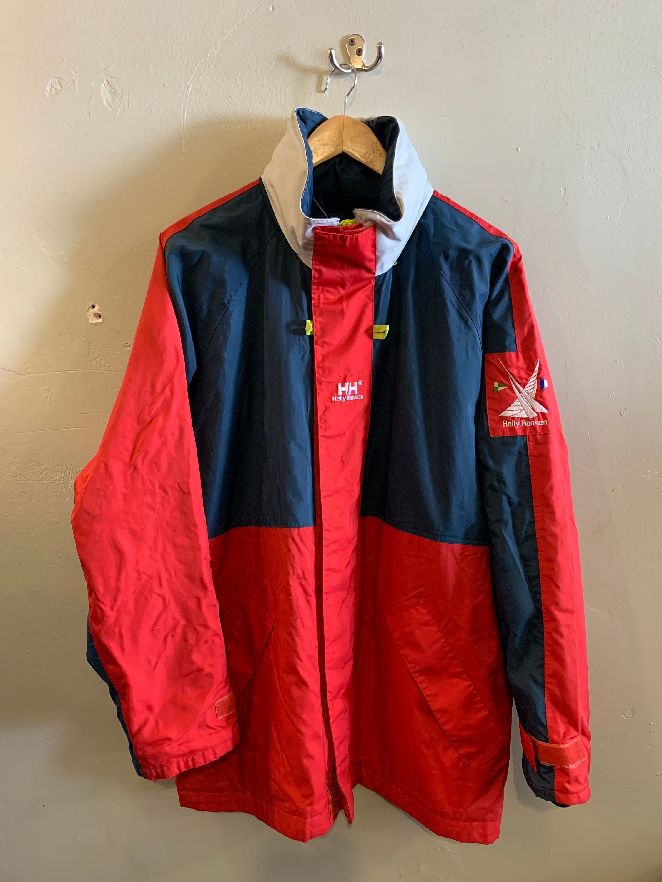 Verschuiving Omtrek uit Helly Hansen / Vintage Windbreaker / Classic Helly Hansen / - Etsy Norway