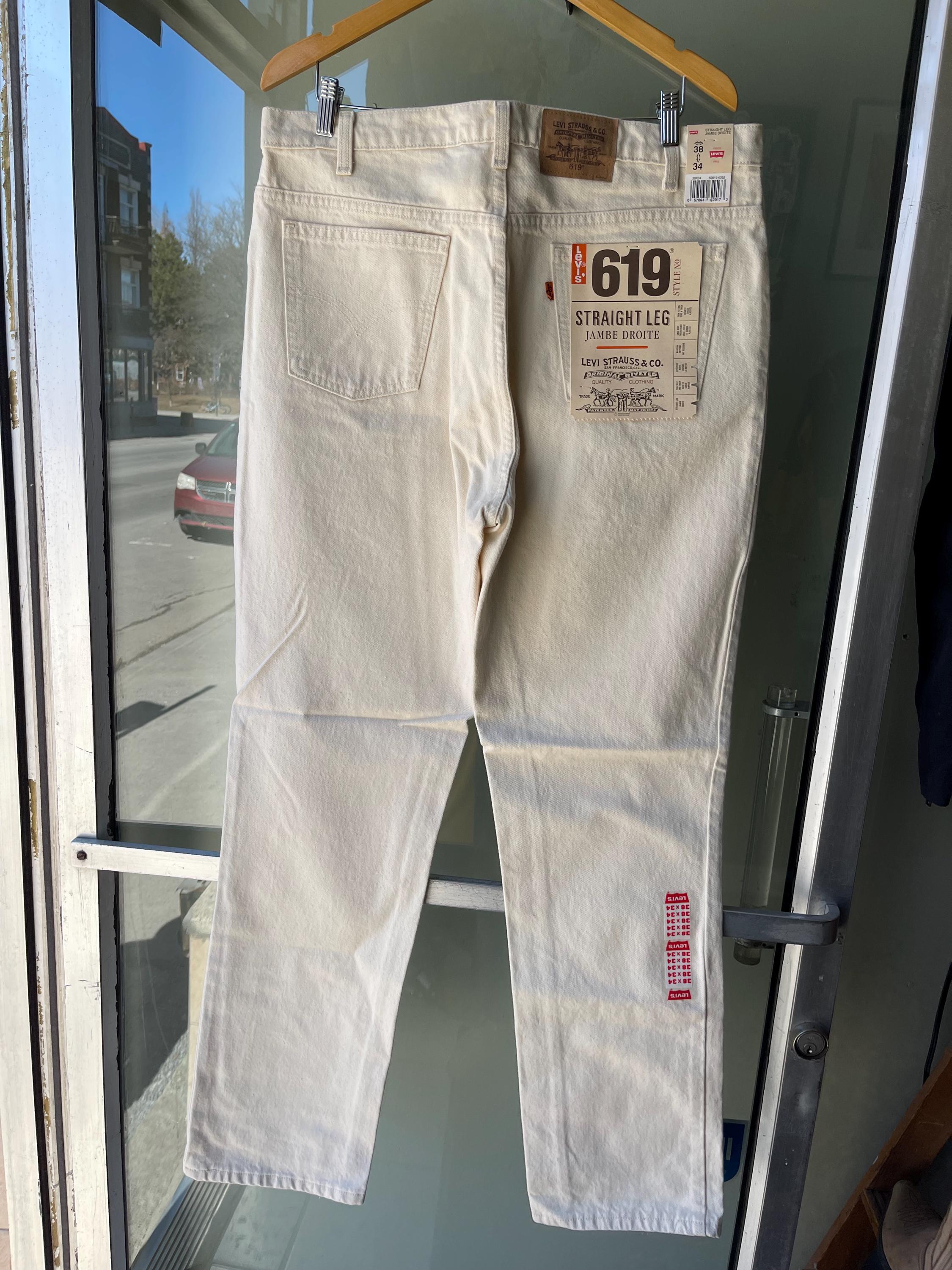 LEVI'S / Vintage Orange Tab Jeans / Deadstock Levi's / 619