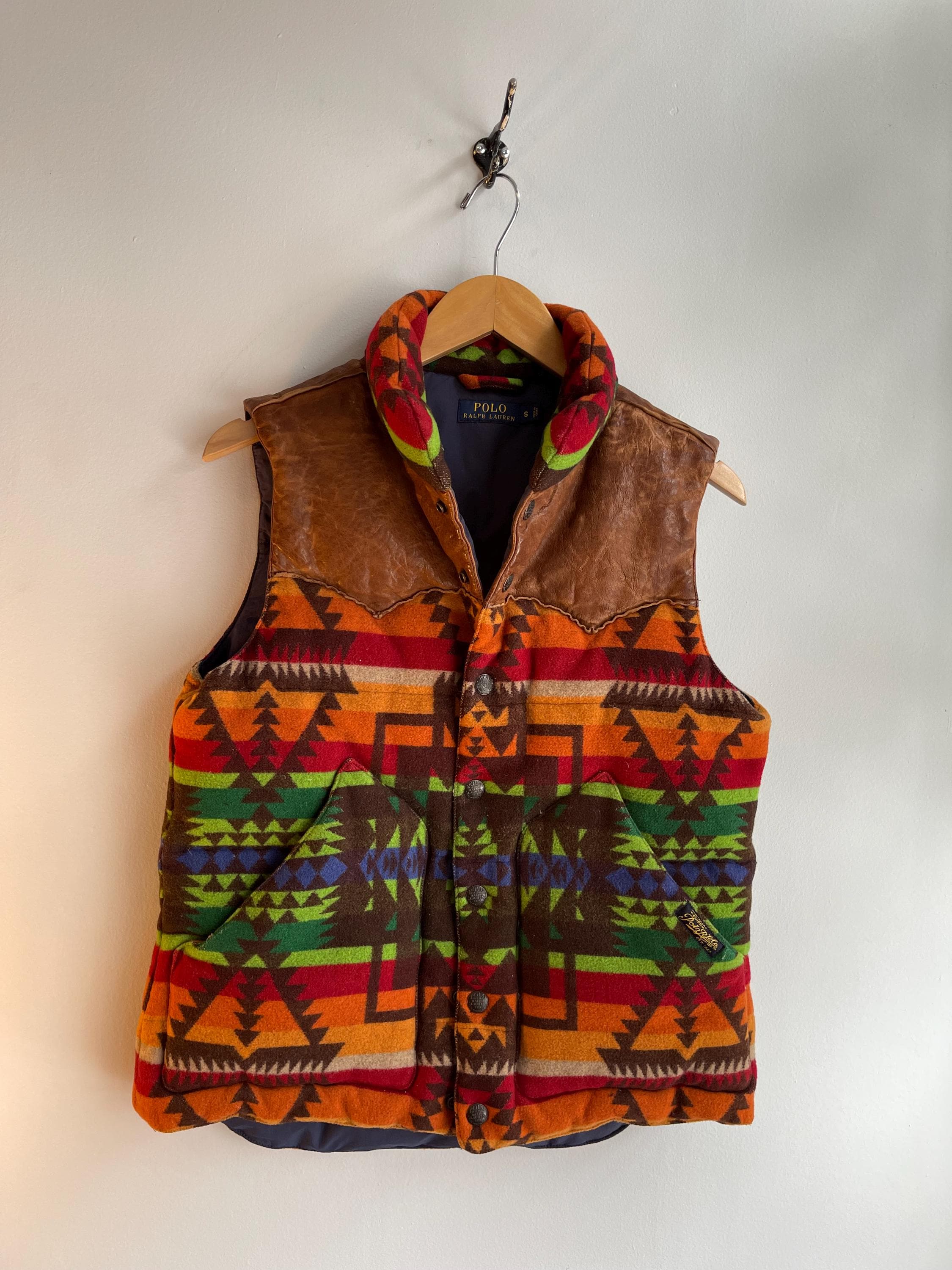 Ralph Lauren Leather Vest - Etsy