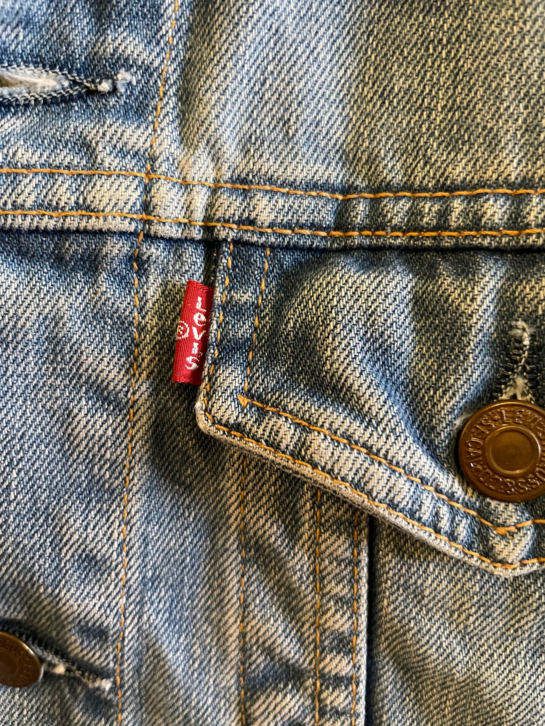 Levi’s Vintage Denim Jackets LEVI'S / Vintage Jean Jacket / 90s Denim Jacket / Old School Tag