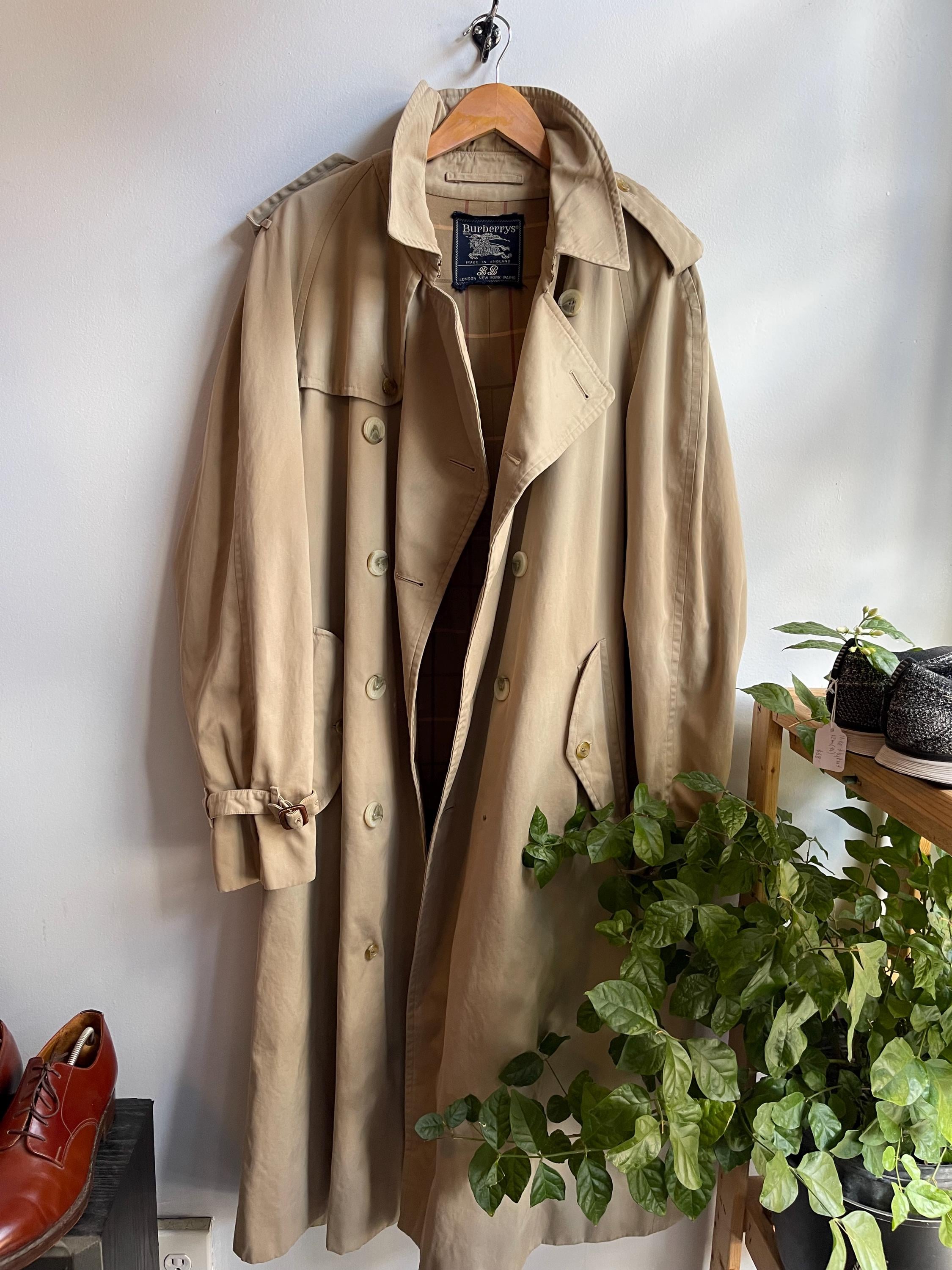 70s Burberry Coat - Etsy