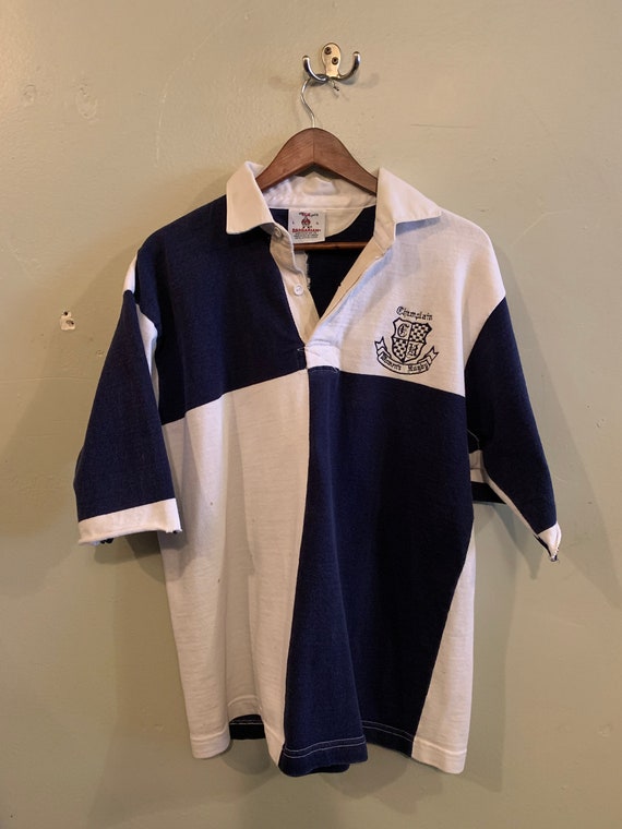 Vintage Rugby shirt / Shortsleeve rugby shirt / Wo