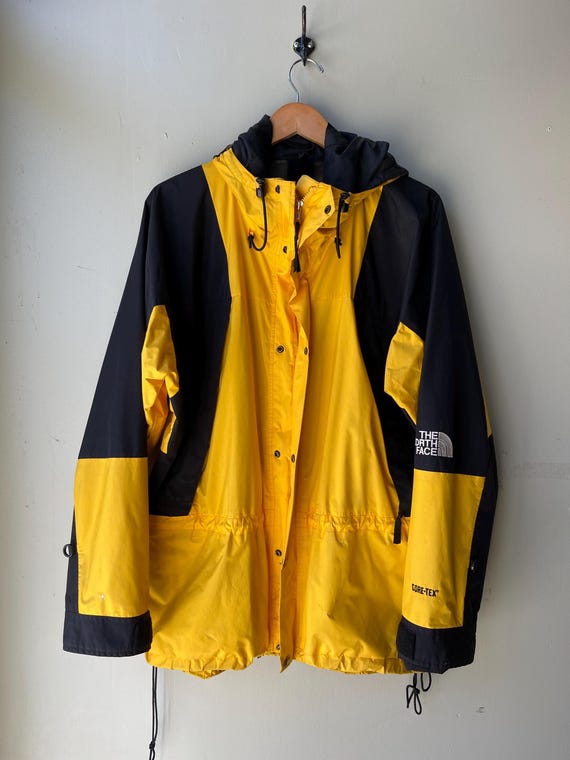NORTH FACE / Vintage Shell Jacket / Black and Yellow / Gore Tex