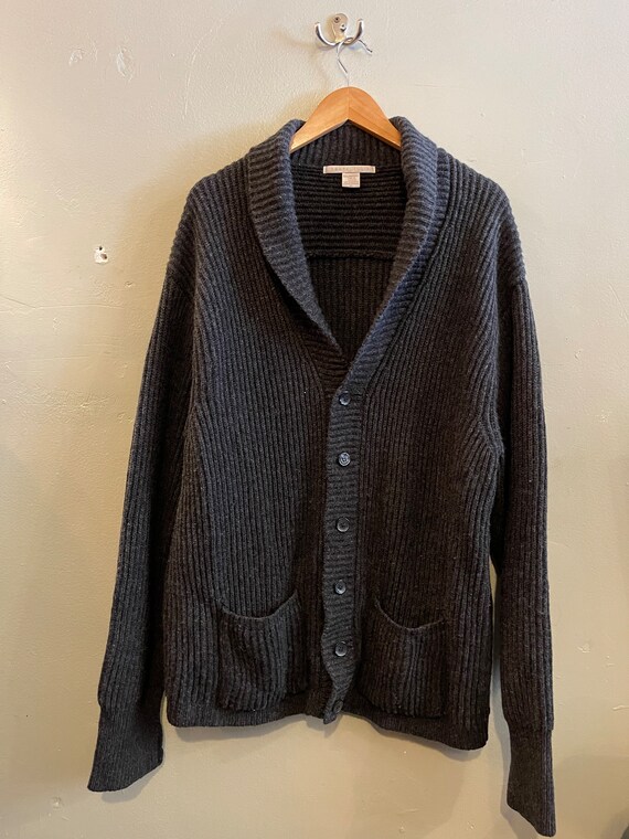 PERRY Ellis / lambswool cardigan / vintage cardiga