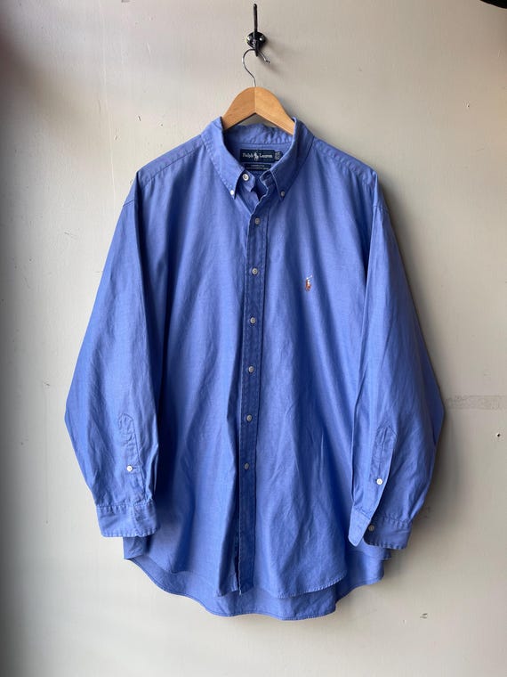 【大きいサイズ】90s ラルフローレン ヤーマス オックスフォードシャツ RALPH LAUREN / ヤーマス ヴィンテージ オックスフォード シャツ