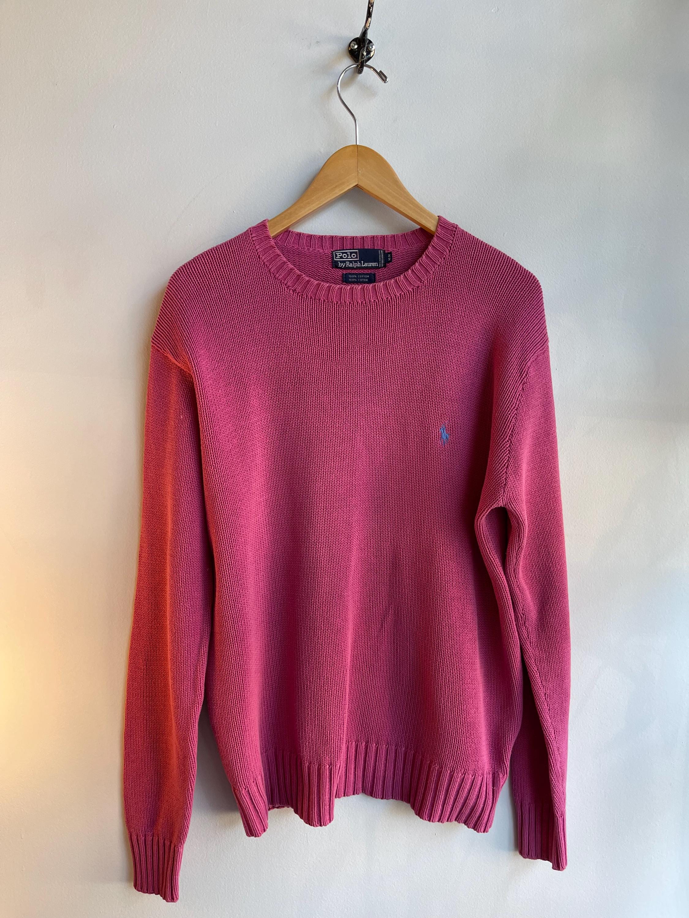 トップス 90s Polo Ralph Lauren P Logo Cotton Knit Polo Sport Ralph Lauren 90s Striped Cotton Knit Crew Neck