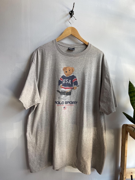 POLO SPORT / America Hockey Bear / Olympics Hockey Polo / Vintage