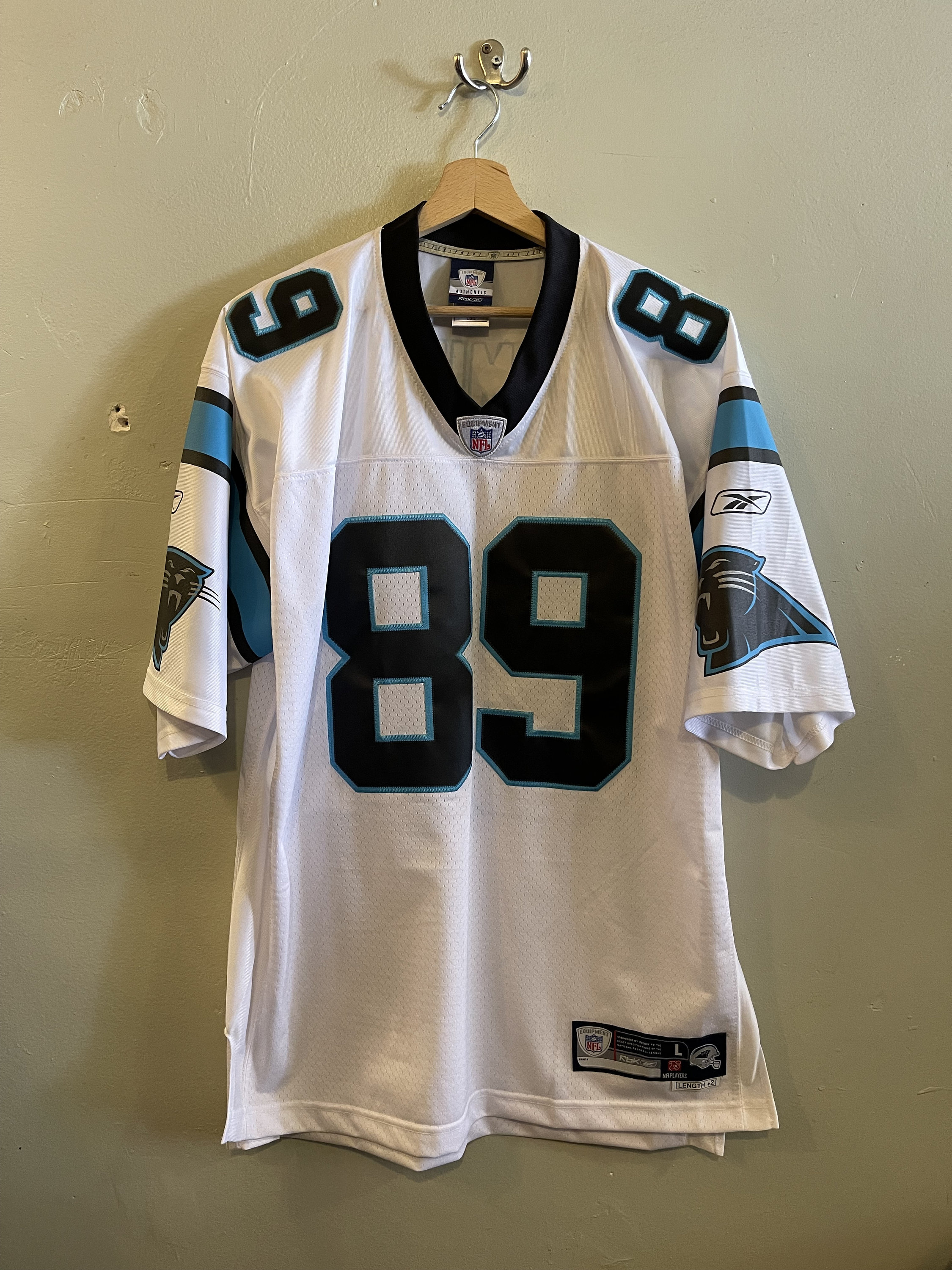 Steve SMITH Sr. Panthers Jersey Number 89 NFL Vintage Home Whites Reebok Jersey Wide Receiver Carolina Tailgate Mens L Etsy Canada