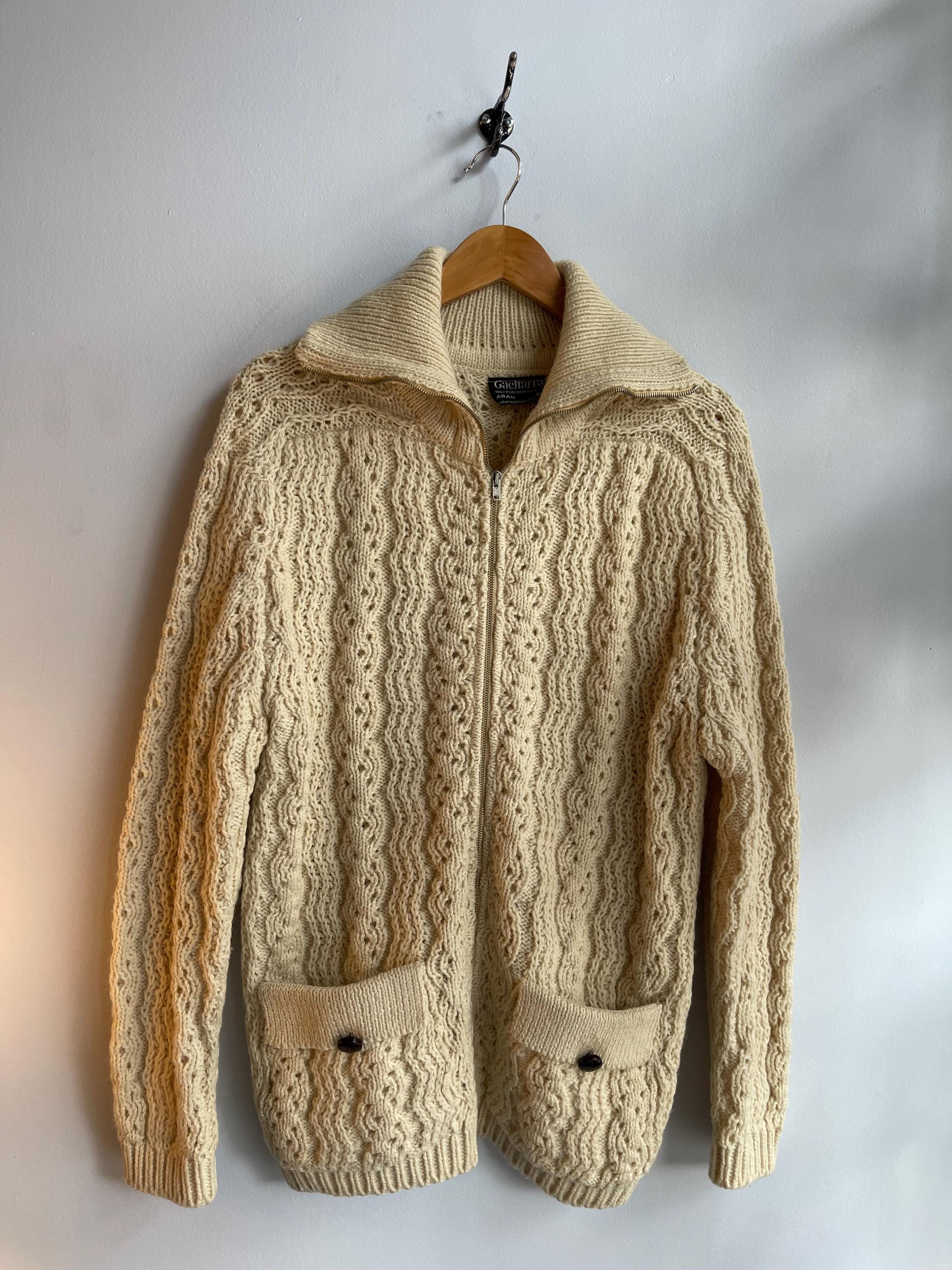 手編みアランカーディガン irish aran アラン諸島製 【公式通販】