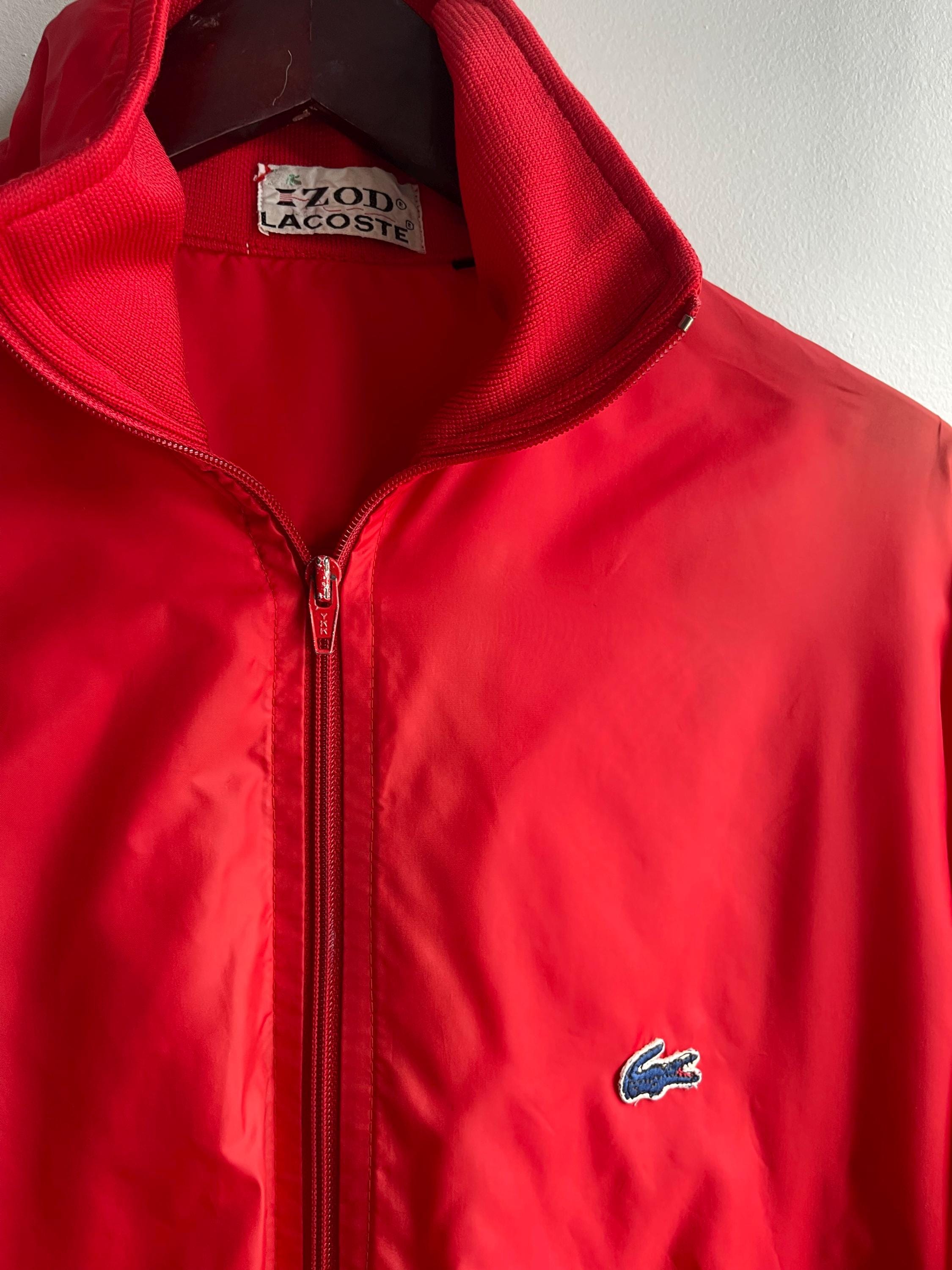 IZOD / Vintage Windbreaker / Red / 80s Vintage Izod / Vintage