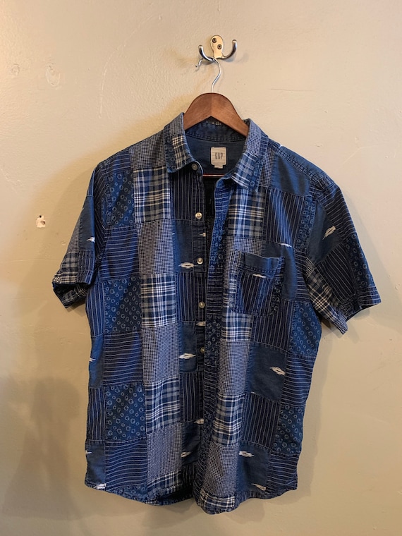 GAP / vintage patchwork shirt / men's vintage / de