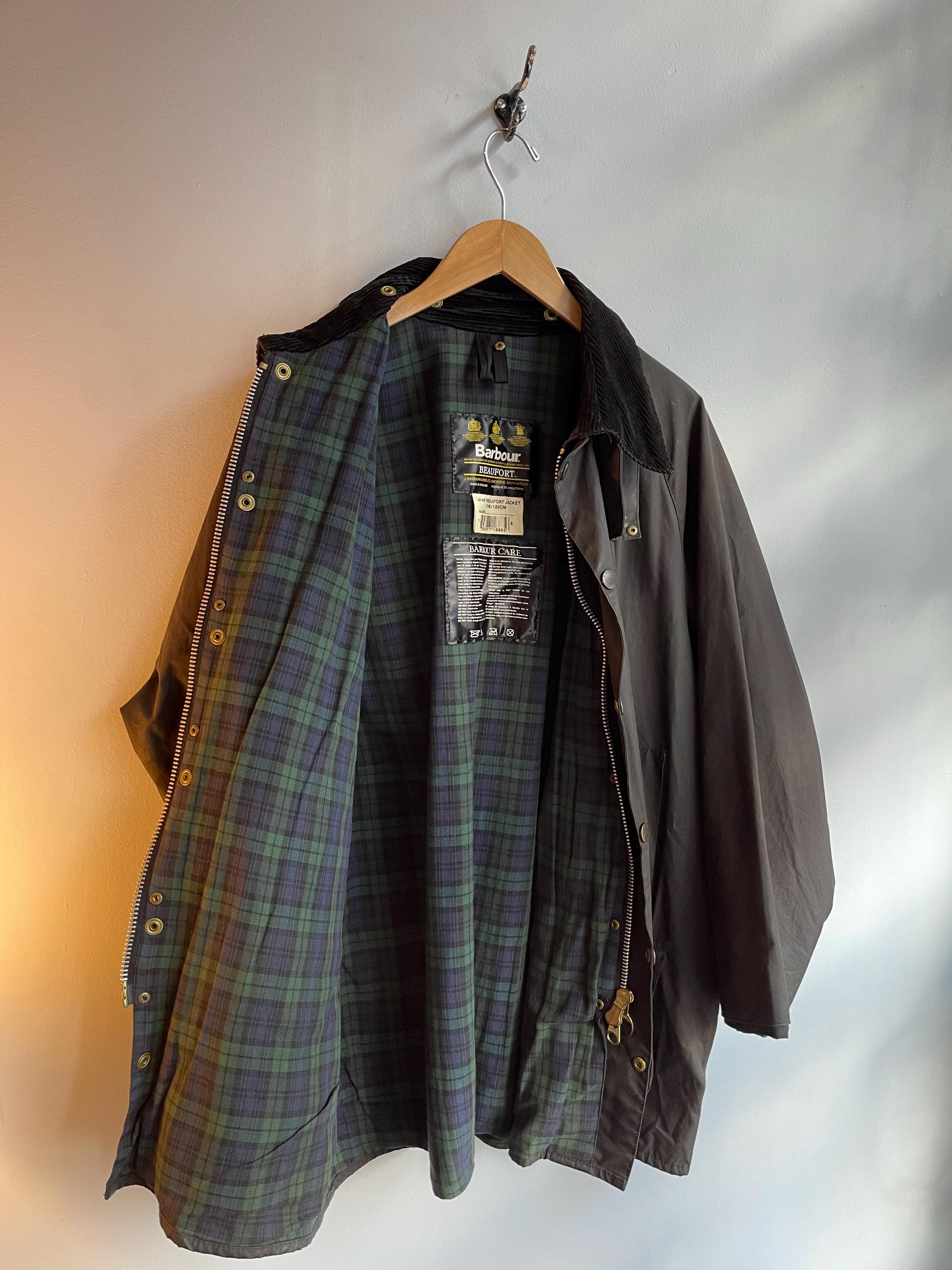 BARBOUR / Vintage Beaufort / Black Wax Jacket / Made in England