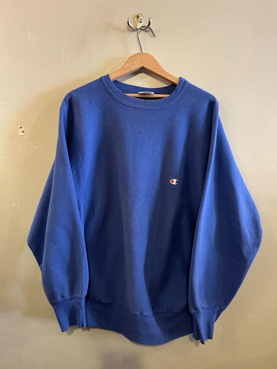 CHAMPION / Vintage Reverse Weave Crewneck / Royal Blue CHAMPION / Vintage Reverse Weave Crewneck / Royal Blue