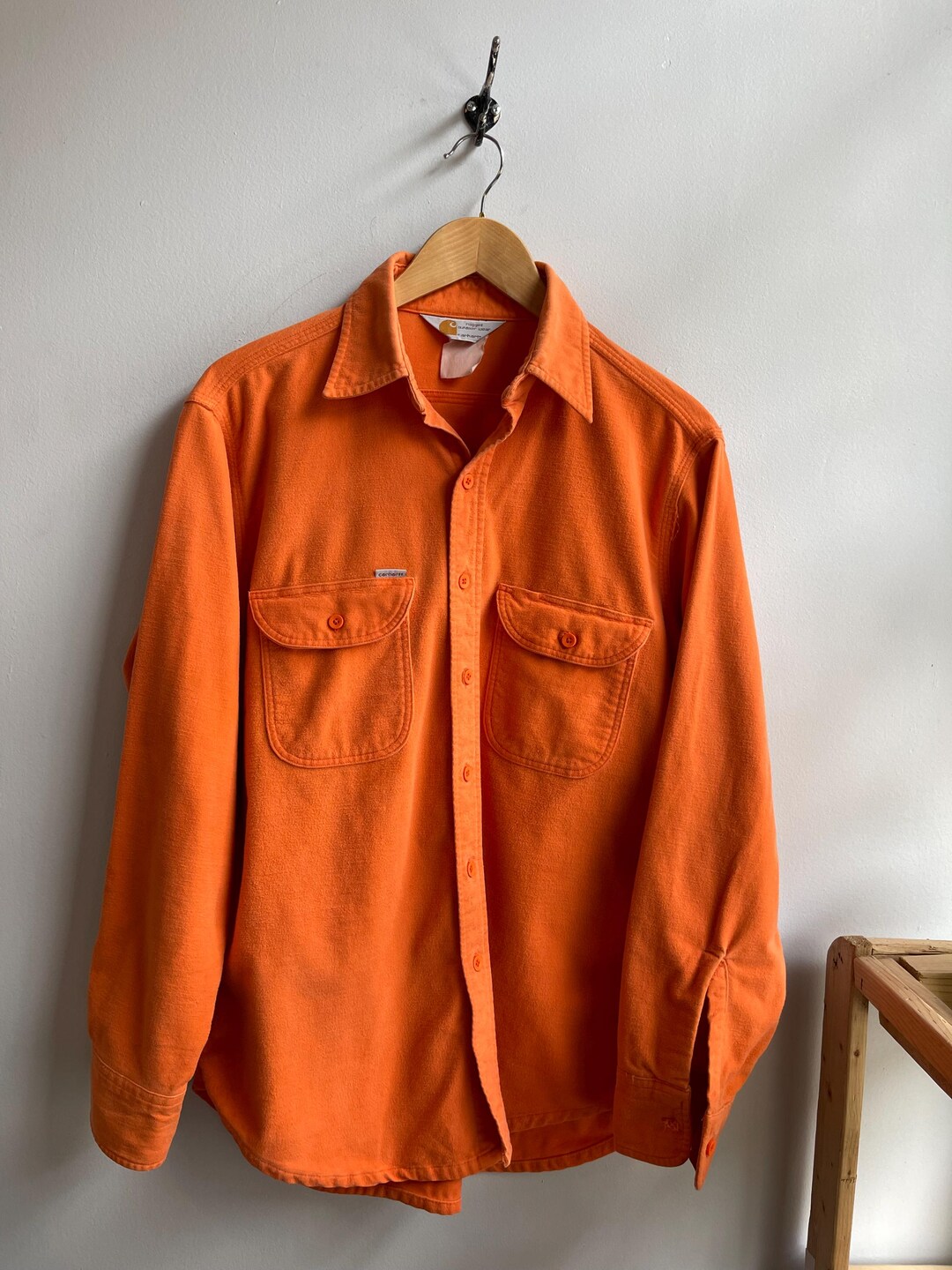 CARHARTT / Vintage Chamois Workshirt / Orange Workshirt / Vintage